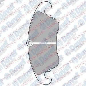 DELPHI LP2077 Fren Balatasi On (187mm) A4 Avant 07-